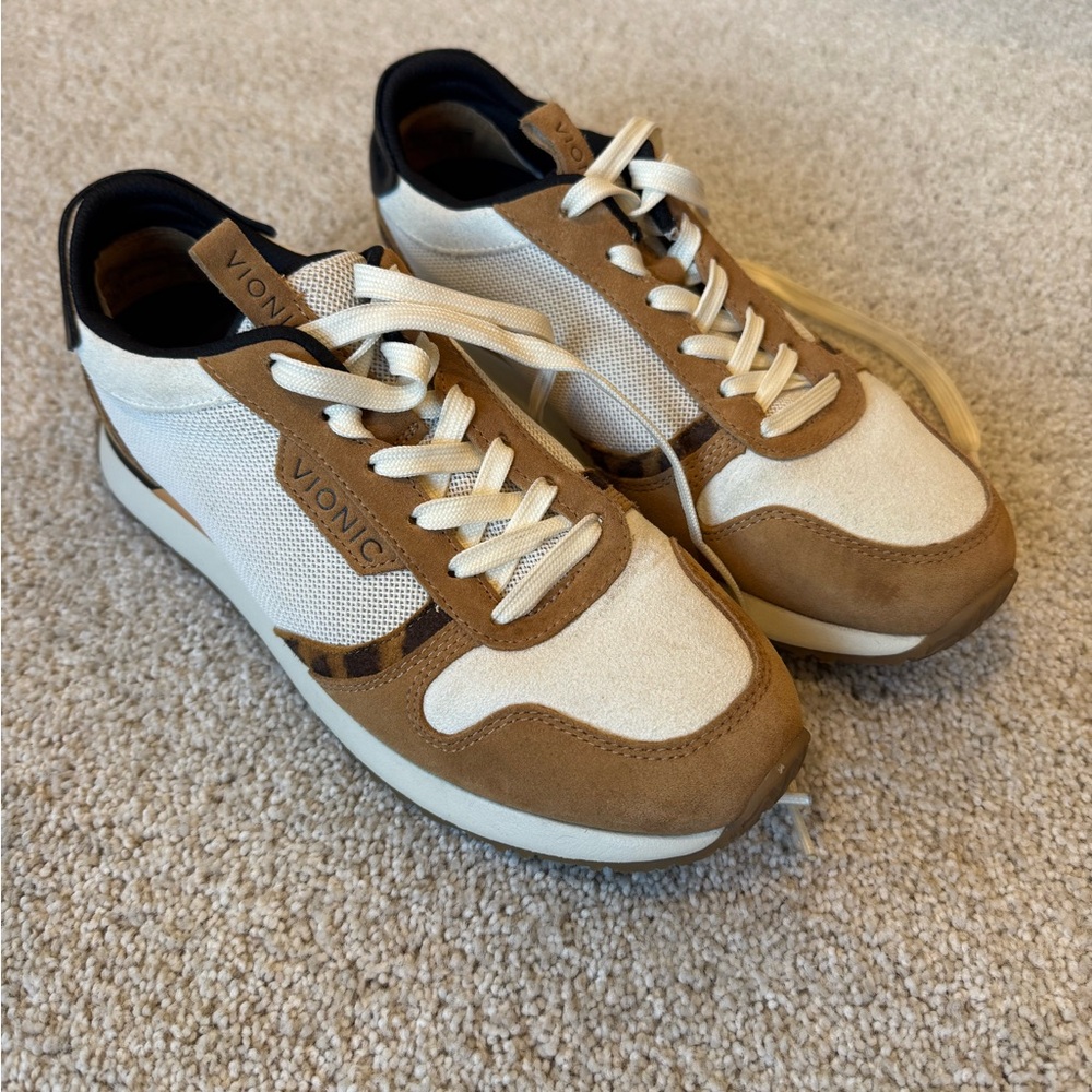 Vionic Women’s Ivory Leopard Sneakers - Picture 2 of 8